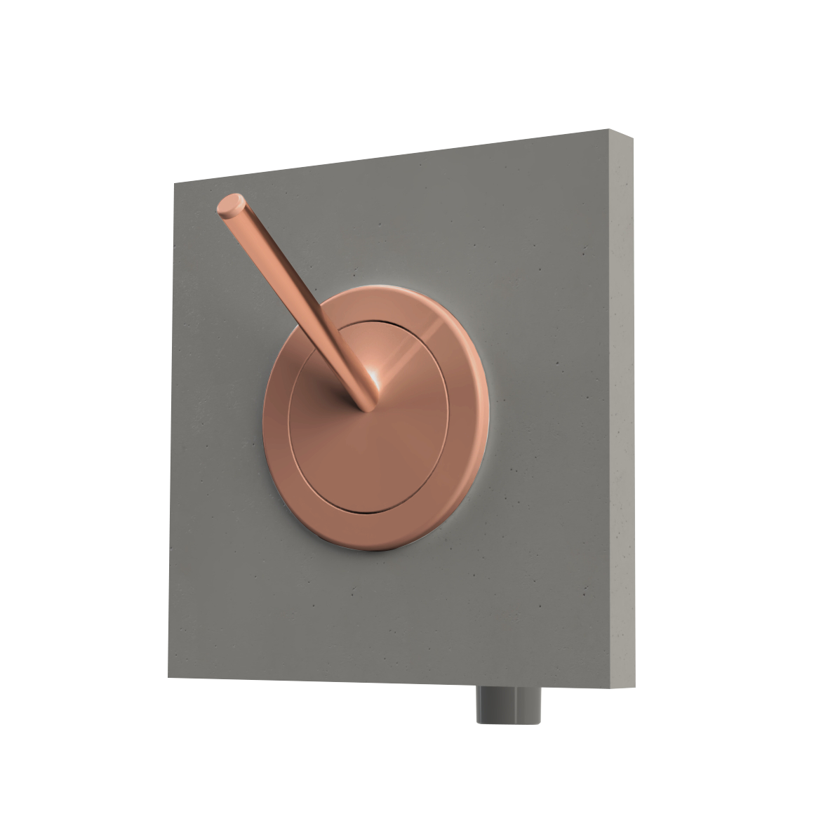 Automatische Zelfreinigende Inbouw Toiletborstel - Brushed Messing Brass