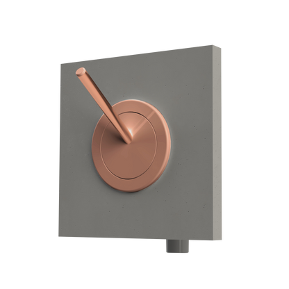 Automatische Zelfreinigende Inbouw Toiletborstel - Brushed Messing Brass